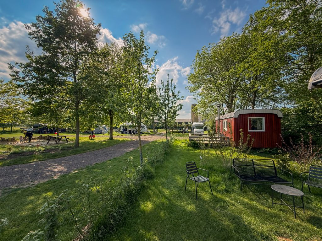 Kamperen tussen de weilanden